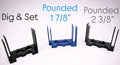 Craft Fence Tool Complete 3-Piece Bundle - Dig & Set, Pounded 1 7/8, Pounded 2 3/8