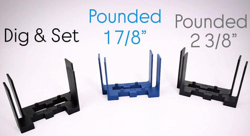 Craft Fence Tool Complete 3-Piece Bundle - Dig & Set, Pounded 1 7/8, Pounded 2 3/8